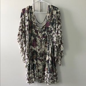 Free people floral babydoll dress - XS